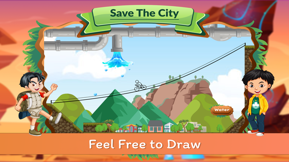 #5. Save The City - Draw Puzzle (macOS) By: Sulman Hussain Khan