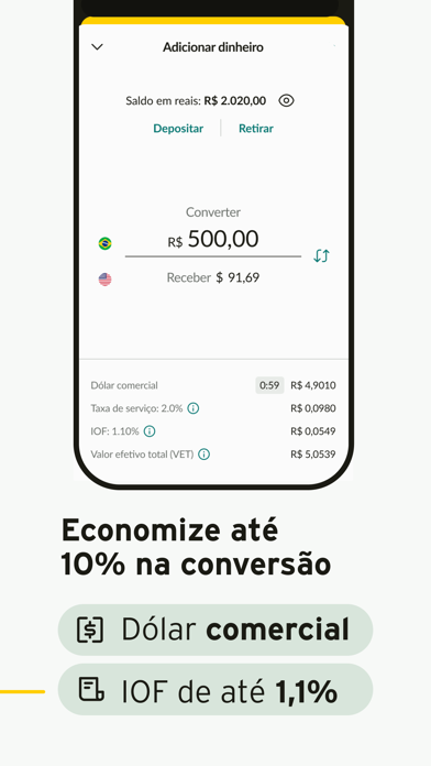 Nomad: Conta digital em dólar screenshot 4