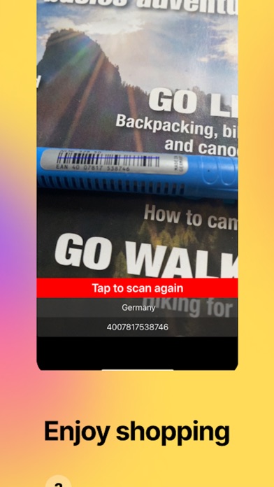 EAN13 BarcodeScan Screenshot