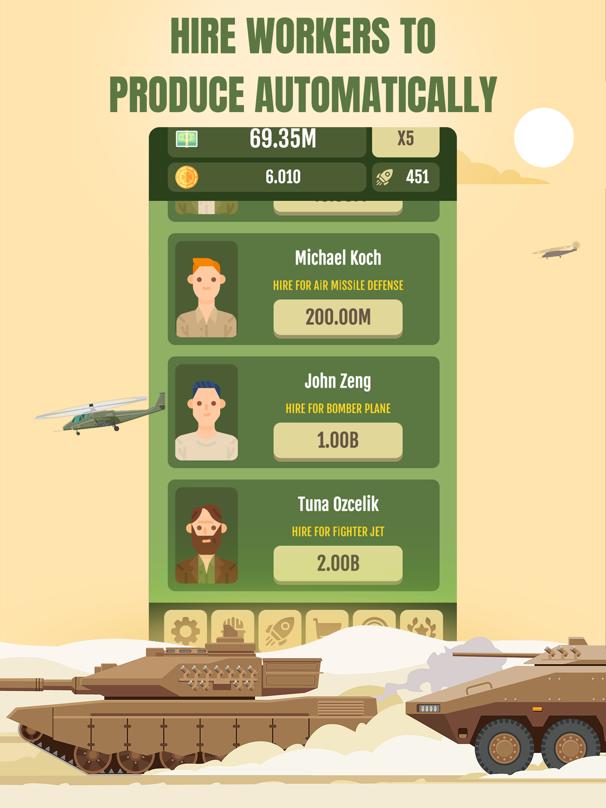 Idle Army Vehicle Tycoon