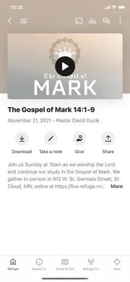 Game screenshot Refuge-A Calvary Chapel Church apk