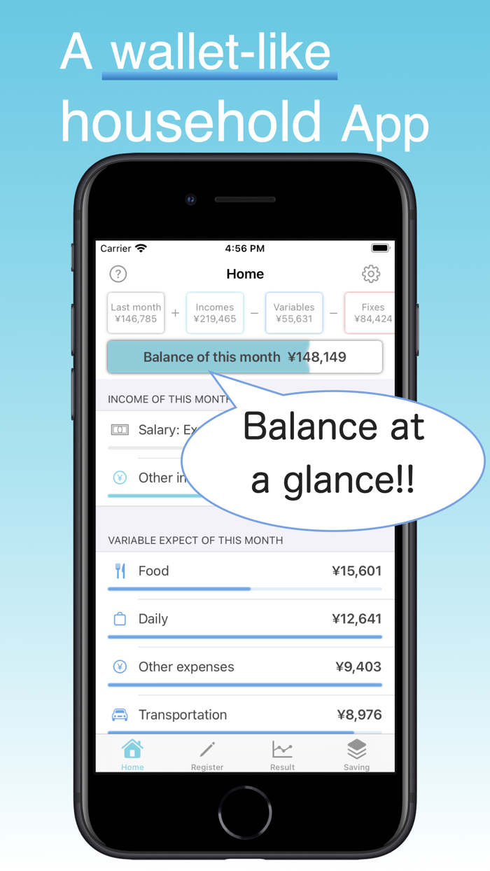 Money Tracker with Saving