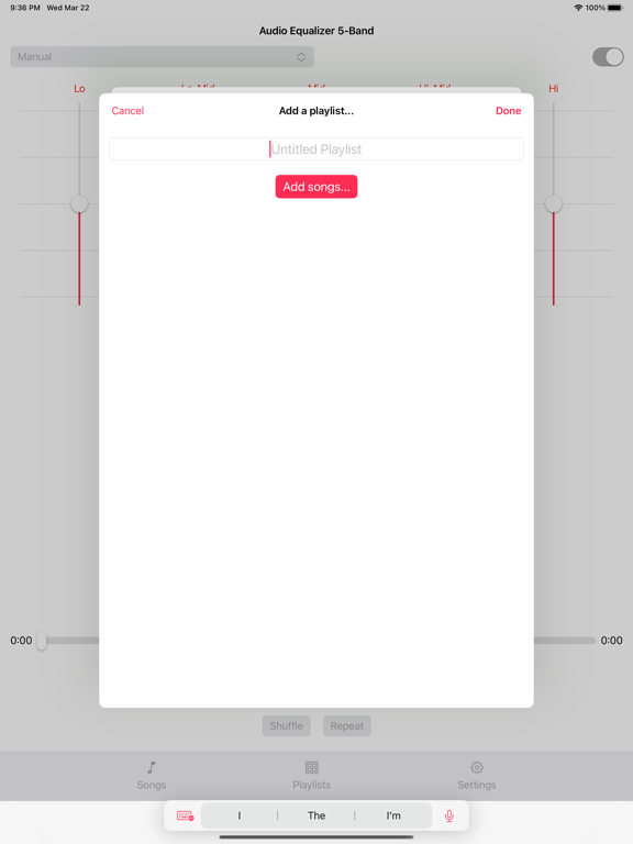 Screenshot #5 for Audio Equalizer 5-Band