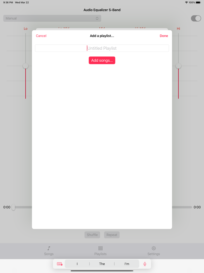 Audio Equalizer 5-Band