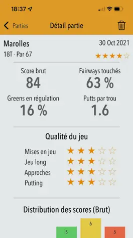 Game screenshot My golf scorecard and stats apk
