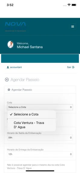 Game screenshot Agendamento Nova Náutica apk