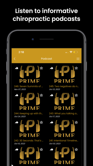 Prime Family Chiropractic App Screenshot