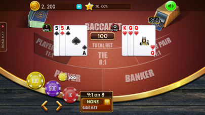 Baccarat casino offline card Screenshot
