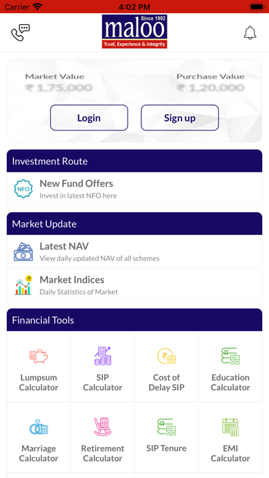 Maloo Investwise Screenshot