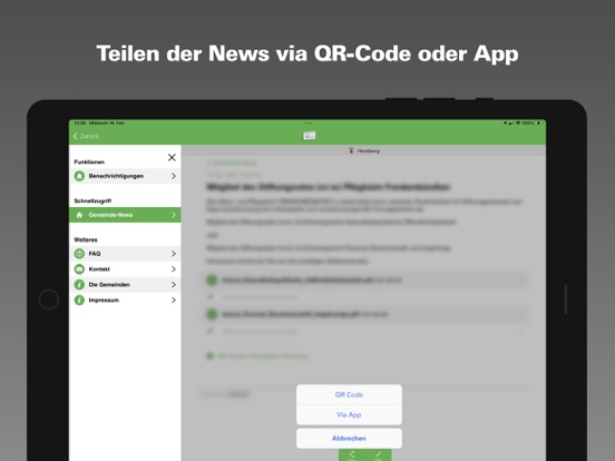 Gemeinde-News iPad screenshot 6 - News app