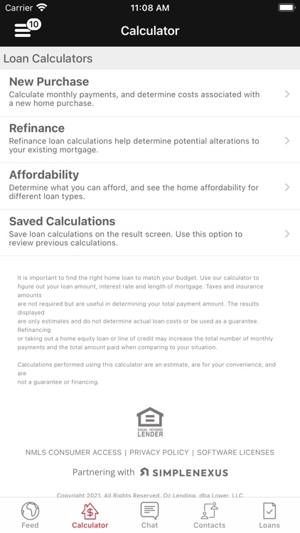 Oz Lending Advantage App