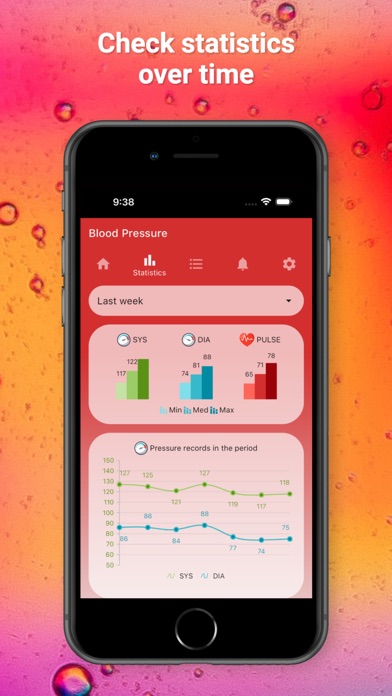 Blood Pressure Record Screenshot