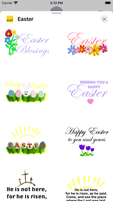 Easter Blessings stickers Screenshot