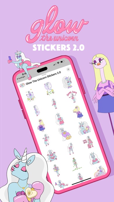 Glow The Unicorn Stickers 2 Screenshot