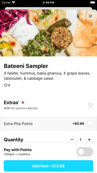 Bateeni Mediterranean Grill Screenshot