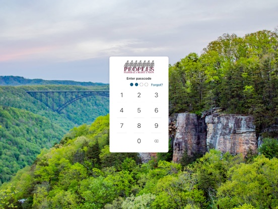 Peoples FCU Mobile Banking iPad screenshot 2 - Finance app