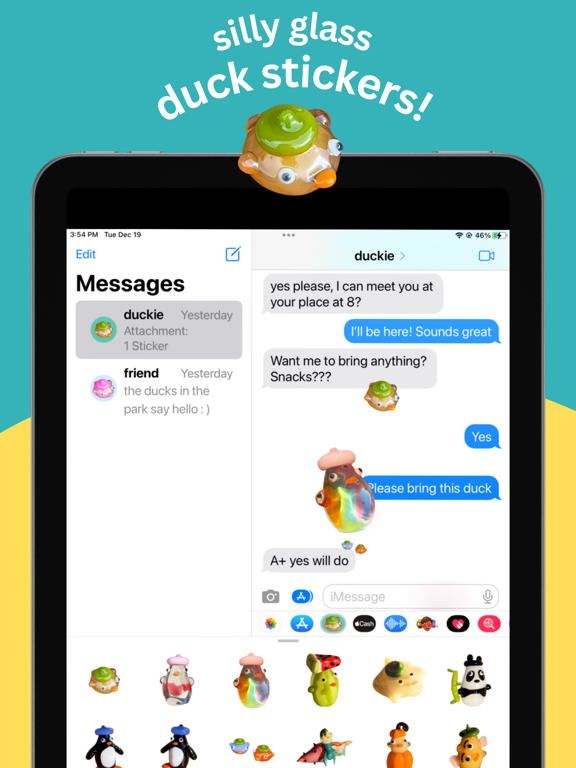 Screenshot #4 pour Jackie's Glass Duck Stickers