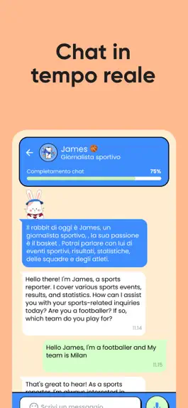 Game screenshot Rabbit talk: impara chattando apk