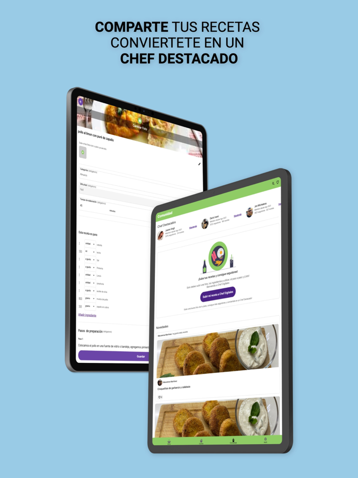 Chef Digitales recetas cocina