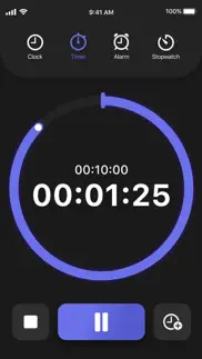 stopwatch & countdown timer iphone screenshot 1