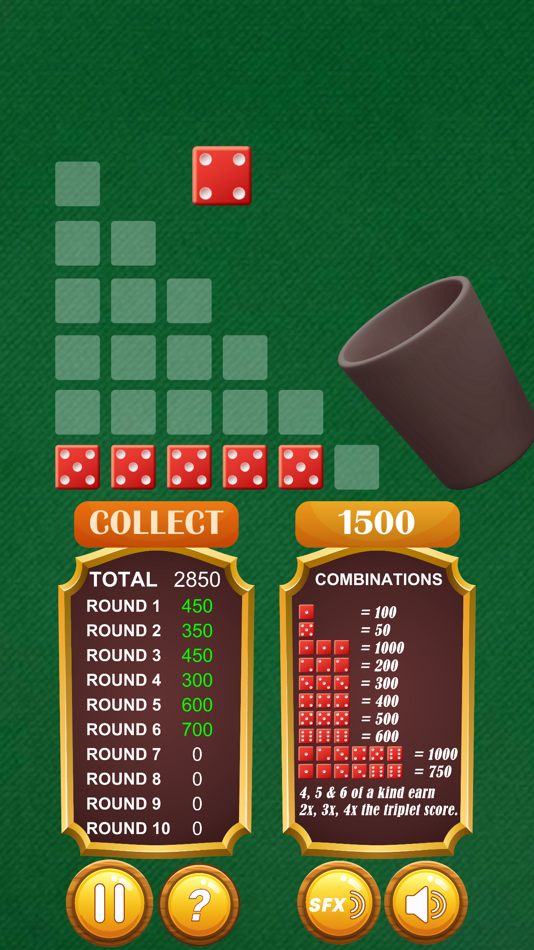 #2. Farkle - Dice Game (iOS) 来自: APPZITTER TECHNOLOGIES LLP