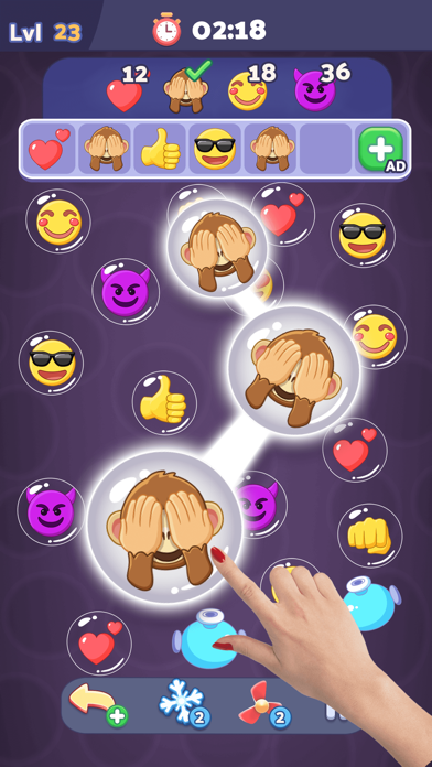 Emoji Bubble Match3 Screenshot