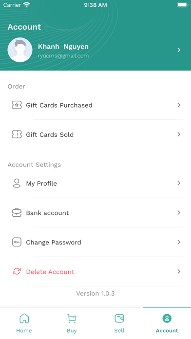 Gift Card Saving - Buy & Sell Screenshot