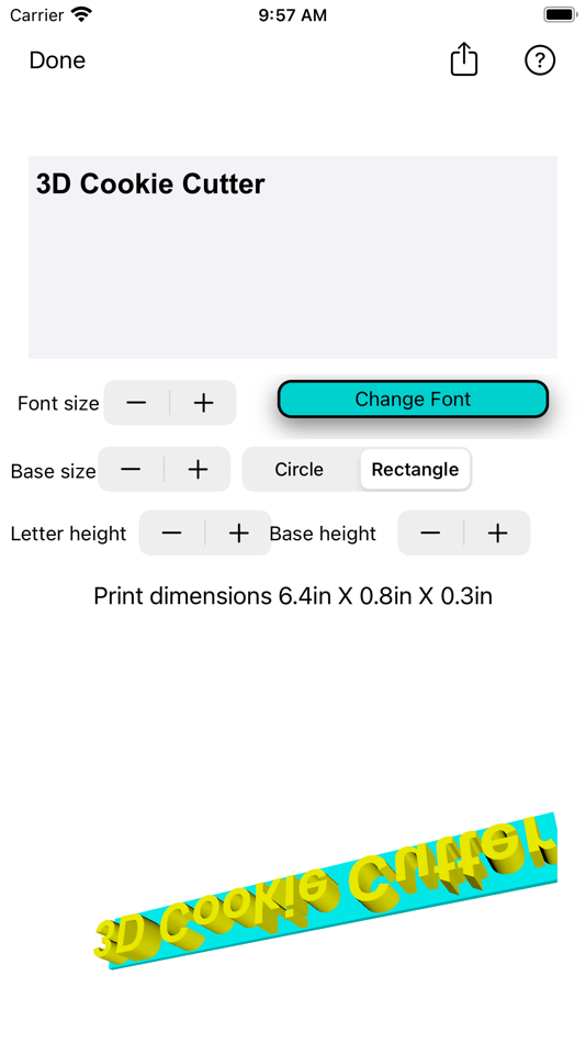#8. 3D Cookie Cutter (iOS) By: Sarah Hill