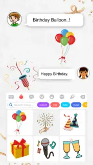 animated celebration stickers iphone screenshot 4