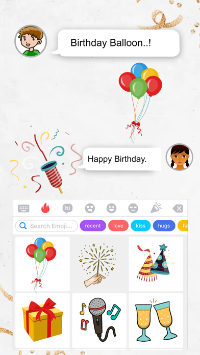 Animated Celebration Stickers Screenshot