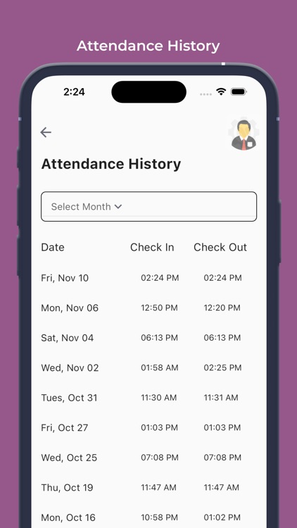 Odoo Attendance Mobikul App screenshot-6