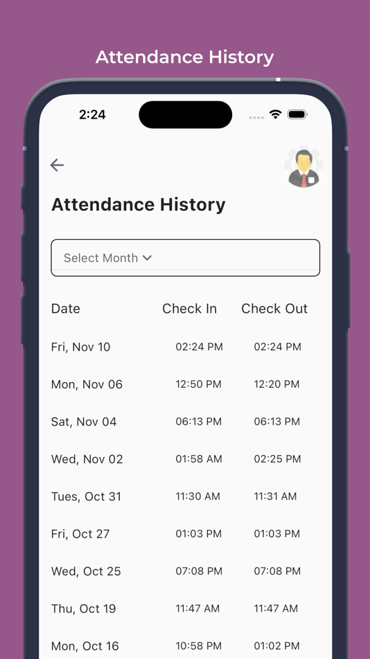 #7. Odoo Attendance Mobikul App (iOS) Podle: Mobikul
