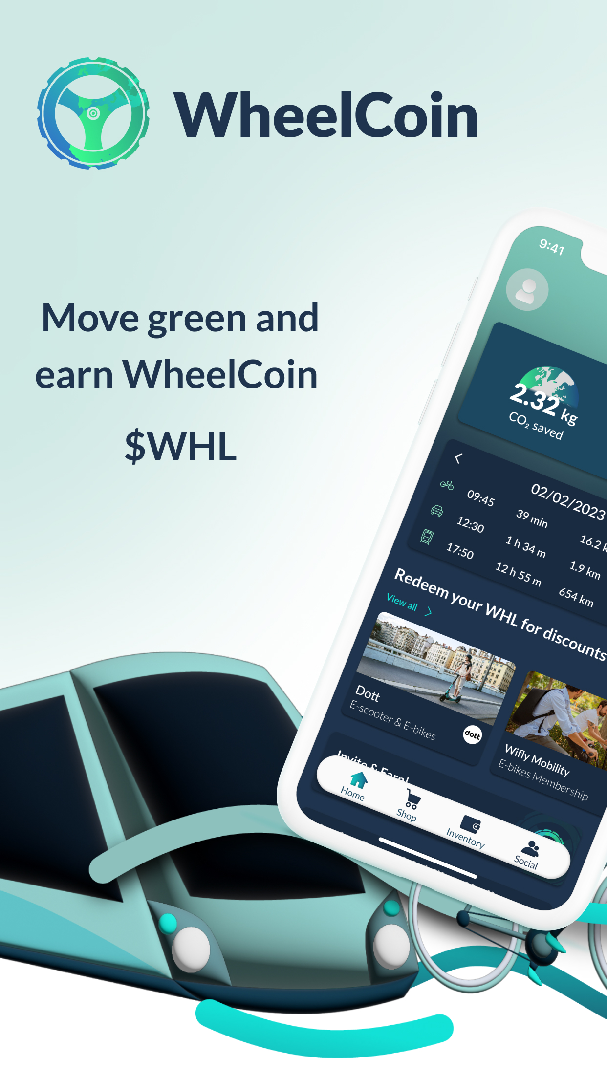 WheelCoin: Move Green, Rewards