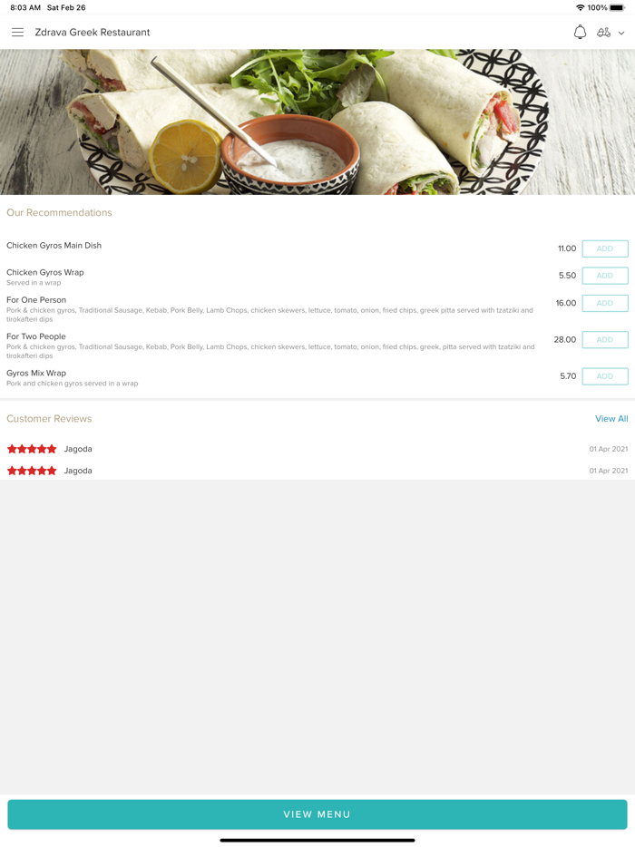 Zdrava Greek Restaurant