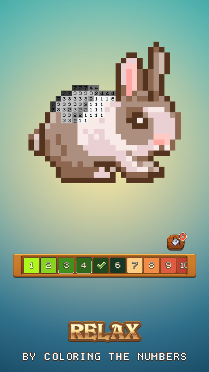 Pixel Isle Coloring Sandbox