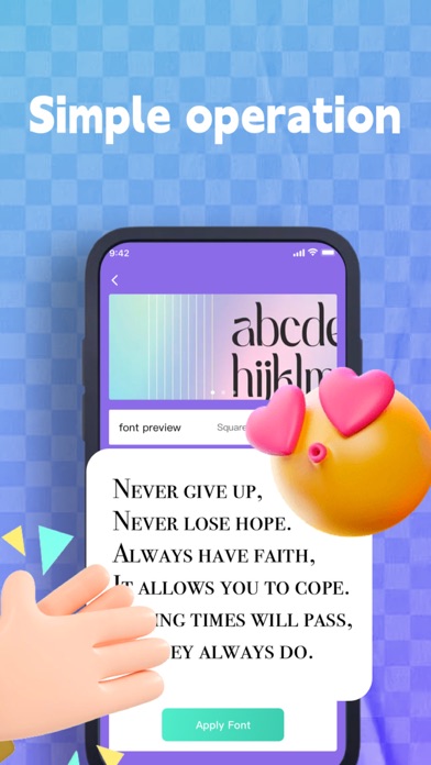 Screenshot #2 pour Font Keyboard-Text font