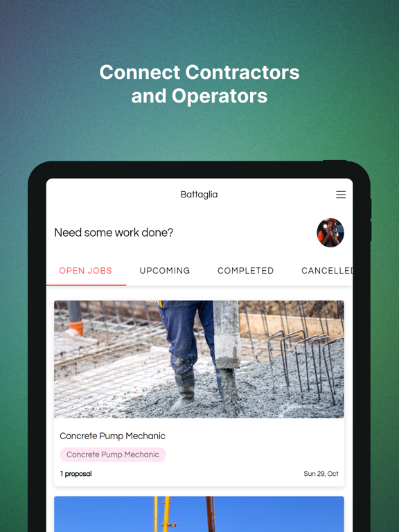 PumpHub - Concrete Jobs iPad screenshot 1 - Business app