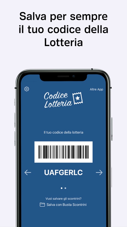#1. Codice Lotteria Scontrini App (iOS) 由: Beatcode Srl