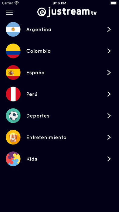 Justream App TV Screenshot