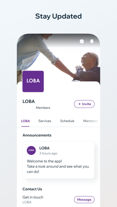 LOBA Booking Screenshot