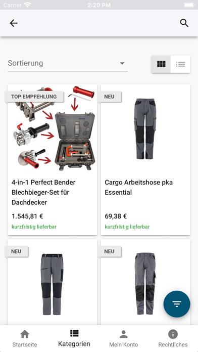 Workfashion-ShopAPP Screenshot
