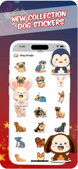 Game screenshot DogEmoji Love Stickers apk