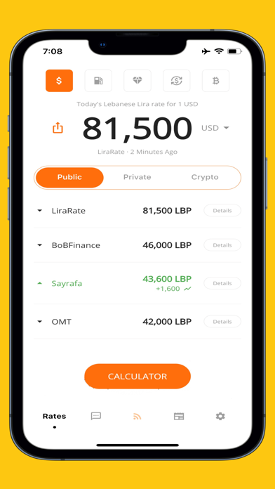 Khod - Lira & USD Rate Lebanon Screenshot
