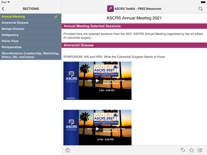 ASCRS-U Colorectal Surgery