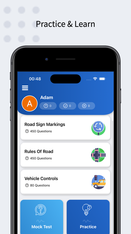 #1. K53 Learners Driving Test (iOS) 由: Hadeel Aljarrah
