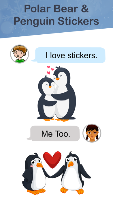 Polar Bear & Penguin Stickers Screenshot