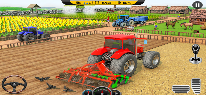 Tractor Driving Farming Sim 3D