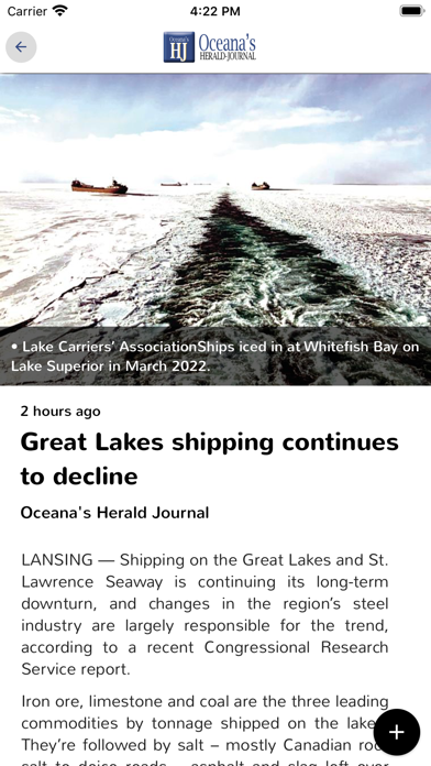 Oceana’s Herald-Journal Screenshot