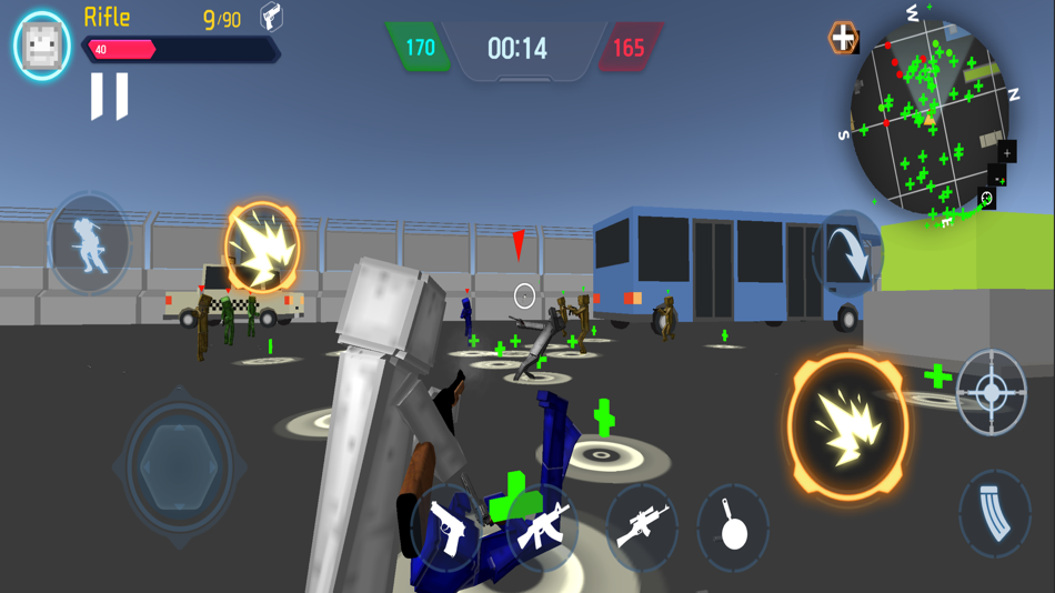 #1. Stickman Battle Playground (iOS) 게시자: THI XANH NGUYEN
