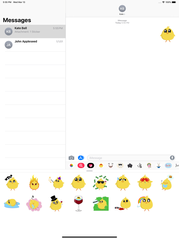 Screenshot #6 pour Cute chicken stickers & emoji
